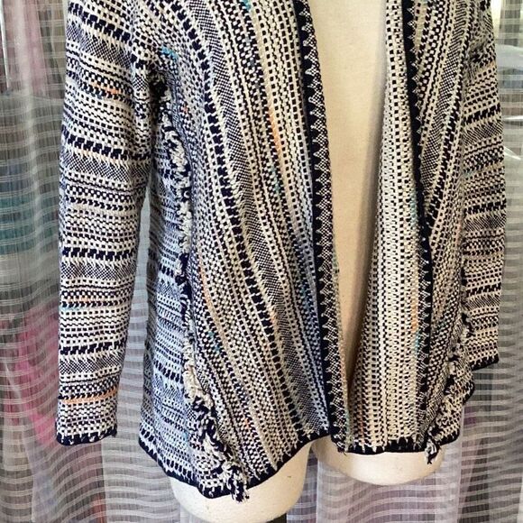 Lucky Brand Bohemian Cardigan Fringe Details Women’s Medium’s - Picture 5 of 8
